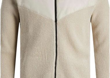 Ζακέτα Jack & Jones Jcoblack Knit Hybrid Bf 12245217-Moonbeam Ανδρικό - Jack & Jones - 