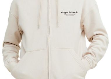 Ζακέτα Jack & Jones Jorvesterbro Hood 12241691-Moonbeam Ανδρικό - Jack & Jones - 