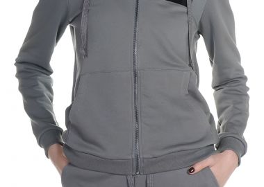 Ζακέτα Kendal + Kylie Patch Zipper Hoody KKW3711640-GREY Γυναικείο - Kendal + Kylie - 