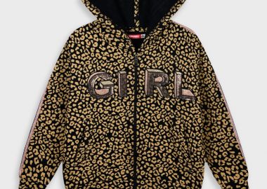 Ζακέτα λεοπάρ - ΜΑΥΡΟ 15-125301-5 - energiers - 