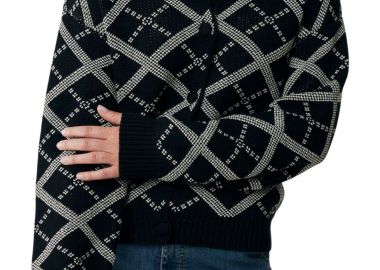 Ζακέτα Mexx With Argyle Pattern MF006609143W-DEEP BLACK Γυναικείο - Mexx - 