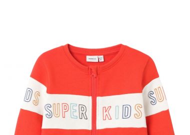 Ζακέτα Name It Larke Sweat 13221517-Cherry Tomato Αγόρι - Name It - 