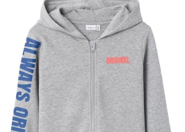 Ζακέτα Name It Lucas Sweat 13220451-Grey Melange Αγόρι - Name It - 