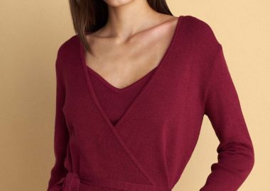 Ζακέτα πλεκτή με τοπ - 5206179082112 -  - 