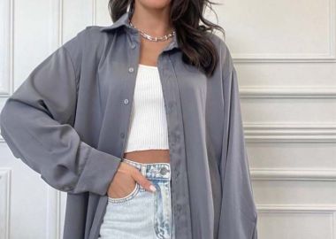 Zayla γυναικείο σατέν πουκάμισο - SOU - 