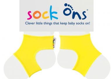 Ζεύγος Σταθεροποιητές Καλτσών 0-6 Μηνών Κίτρινο Sock Ons SOS-YELLOW - Sock ons - 