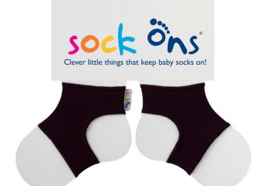 Ζεύγος Σταθεροποιητές Καλτσών 0-6 Μηνών Μαύρο Sock Ons SOS-BLACK - Sock ons - 