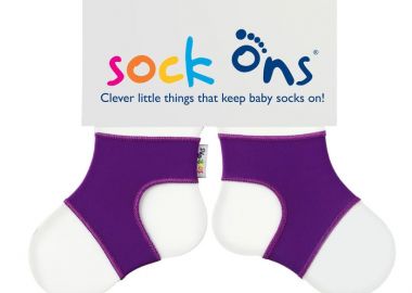 Ζεύγος Σταθεροποιητές Καλτσών 0-6 Μηνών Μωβ Sock Ons SOS-PURPLE - Sock ons - 