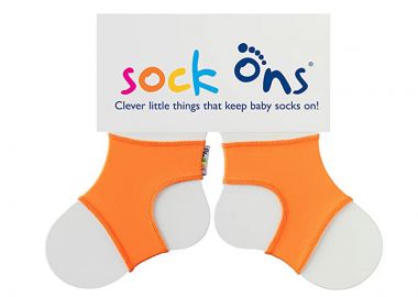 Ζεύγος Σταθεροποιητές Καλτσών 0-6 Μηνών Πορτοκαλί Sock Ons SOS-ORANGE - Sock ons - 