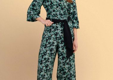 Ζιπ κιλότ φλοράλ με ζώνη - 5206179078849 -  - 