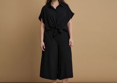 Ζιπ κιλότ κρεπ airwashed - MAT FASHION - 