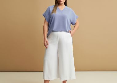Ζιπ κιλότ κρεπ airwashed - MAT FASHION - 