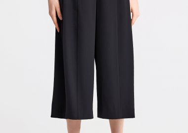 Ζιπ κιλότ παντελόνι με πιέτες - FUNKY BUDDHA - 