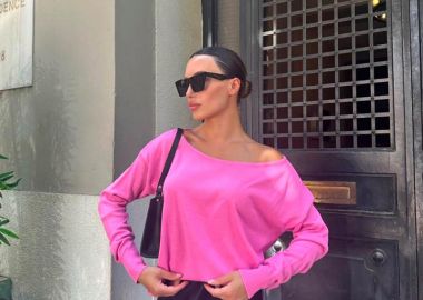 ZOHA γυναικεία πλεκτη μπλούζα φουξ - SOU - 