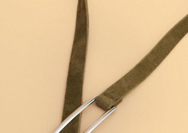 Ζώνη δερμάτινη με ασημένια αγκράφα - 5206179119573 -  - 