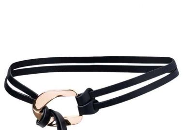 ζώνη leatherette & metal hook - PerfectDress.gr - 