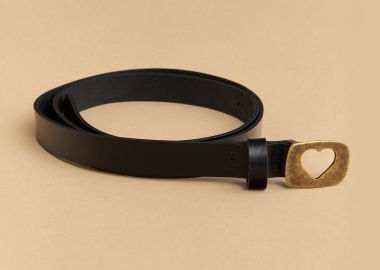 Ζώνη λεπτή με αγκράφα καρδιά - 5206634978806 -  - 