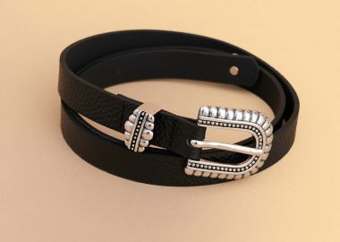 Ζώνη με ασημένια αγκράφα - 5206179119634 -  - 