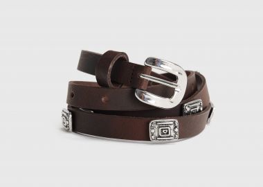 Ζώνη με ασημένιες λεπτομέρειες - 5206634979889 -  - 