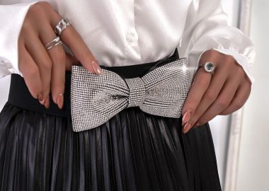 ΖΩΝΗ ΜΕΣΗΣ - BOW STRASS BELT - sense-shop - 