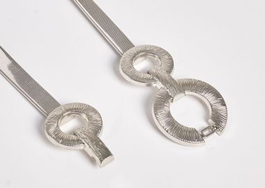 Ζώνη μεταλλική ελαστική με κρίκους -  - 