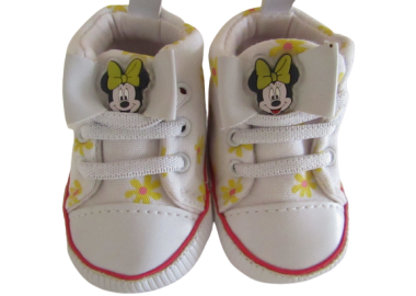©DISNEY ΒΡΕΦΙΚΑ ΠΑΠΟΥΤΣΙΑ ΑΓΚΑΛΙΑΣ MINNIE 1246 - λευκό 18 ΛΕΥΚΟ - OEM - 