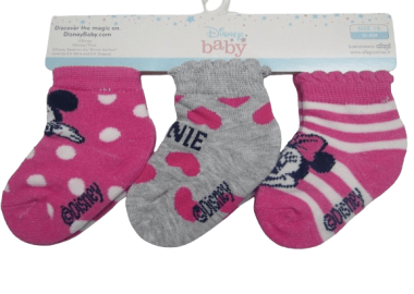 ©DISNEY ΒΡΕΦΙΚΕΣ ΣΕΤ ΚΑΛΤΣΕΣ MINNIE 1071 – φούξια ΦΟΥΞΙΑ - OEM - 