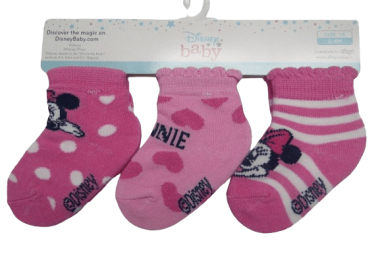 ©DISNEY ΒΡΕΦΙΚΕΣ ΣΕΤ ΚΑΛΤΣΕΣ MINNIE 1072 – ροζ ΡΟΖ - OEM - 