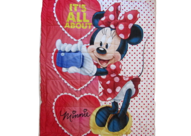 ©DISNEY ΠΑΙΔΙΚΟ ΠΑΠΛΩΜΑ MINNIE 137x112 1126 - κόκκινο - ©DISNEY - 