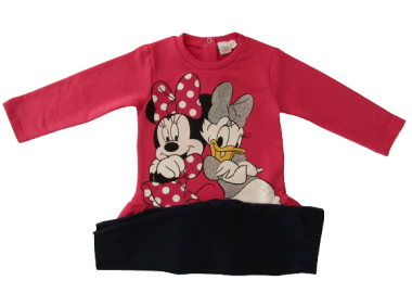 ©DISNEY ΠΑΙΔΙΚΟ ΣΕΤ MINNIE DAISY ΜΕ ΚΟΛΑΝ 1294 – φούξια ΦΟΥΞΙΑ - OEM - 