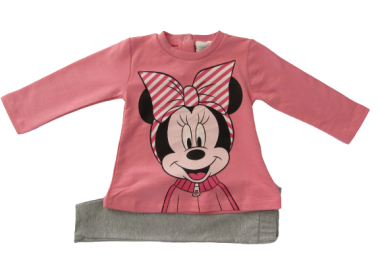 ©DISNEY ΠΑΙΔΙΚΟ ΣΕΤ MINNIE ΜΕ ΚΟΛΑΝ 1297 – ροζ ΡΟΖ - OEM - 
