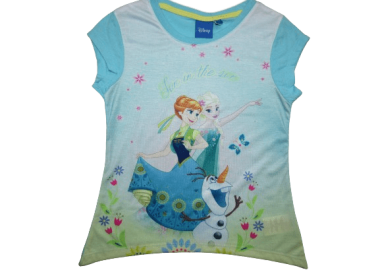 ©DISNEY ΠΑΙΔΙΚΟ T-SHIRT FROZEN 0533 - γαλάζιο ΓΑΛΑΖΙΟ - OEM - 