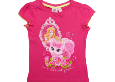 ©DISNEY ΠΑΙΔΙΚΟ T-SHIRT SLEEPING BEAUTY PRINCESS 0445 - φούξια ΦΟΥΞΙΑ - OEM - 