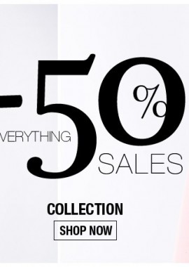 Σε όλα τα προϊόντα 50% έκπτωση!