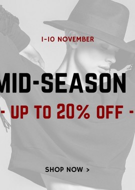 20% έκπτωση - promo Mid season sales!